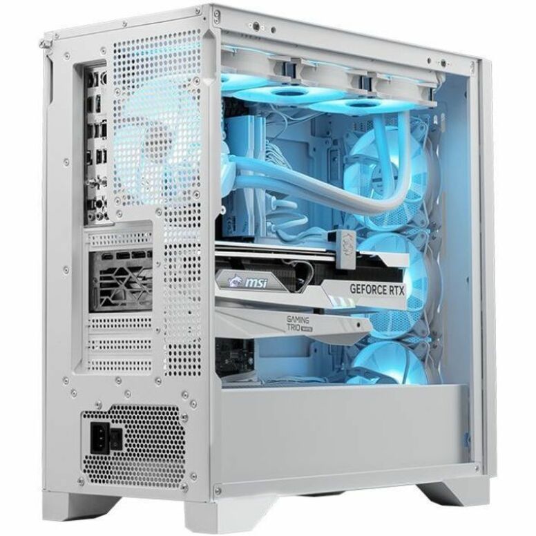 MSI Aegis R2 Gaming PC, Intel Core i7-14700F, RTX 4070 Super, 32GB, 2TB SSD, 360 Liquid Cooling, White with RGB