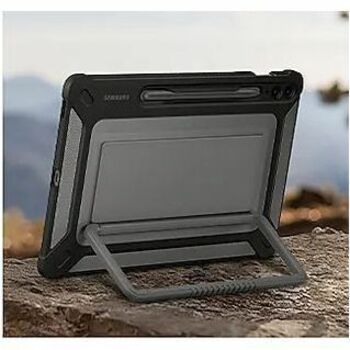 Samsung Rugged Carrying Case Samsung Galaxy Tab S9 FE+ Tablet, Stylus - Black