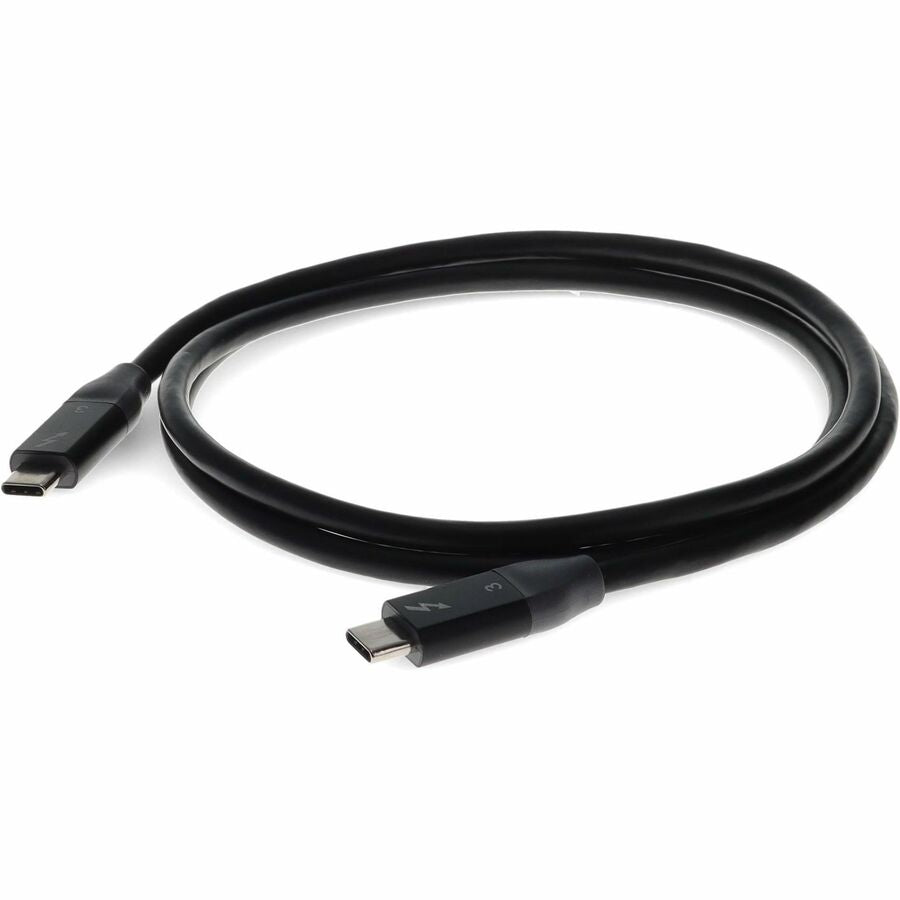 3ft (1m) USB-C 3.1 Male to Male Thunderbolt-compatible Sync and Charge Black Cable