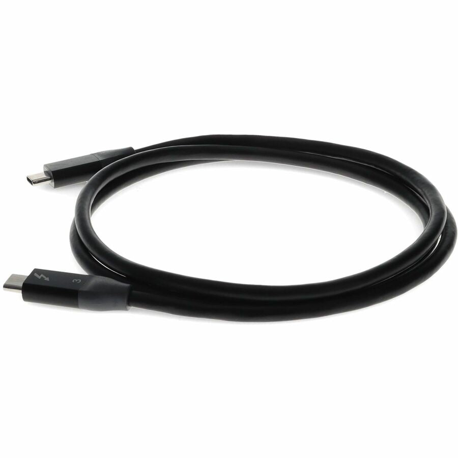 3ft (1m) USB-C 3.1 Male to Male Thunderbolt-compatible Sync and Charge Black Cable