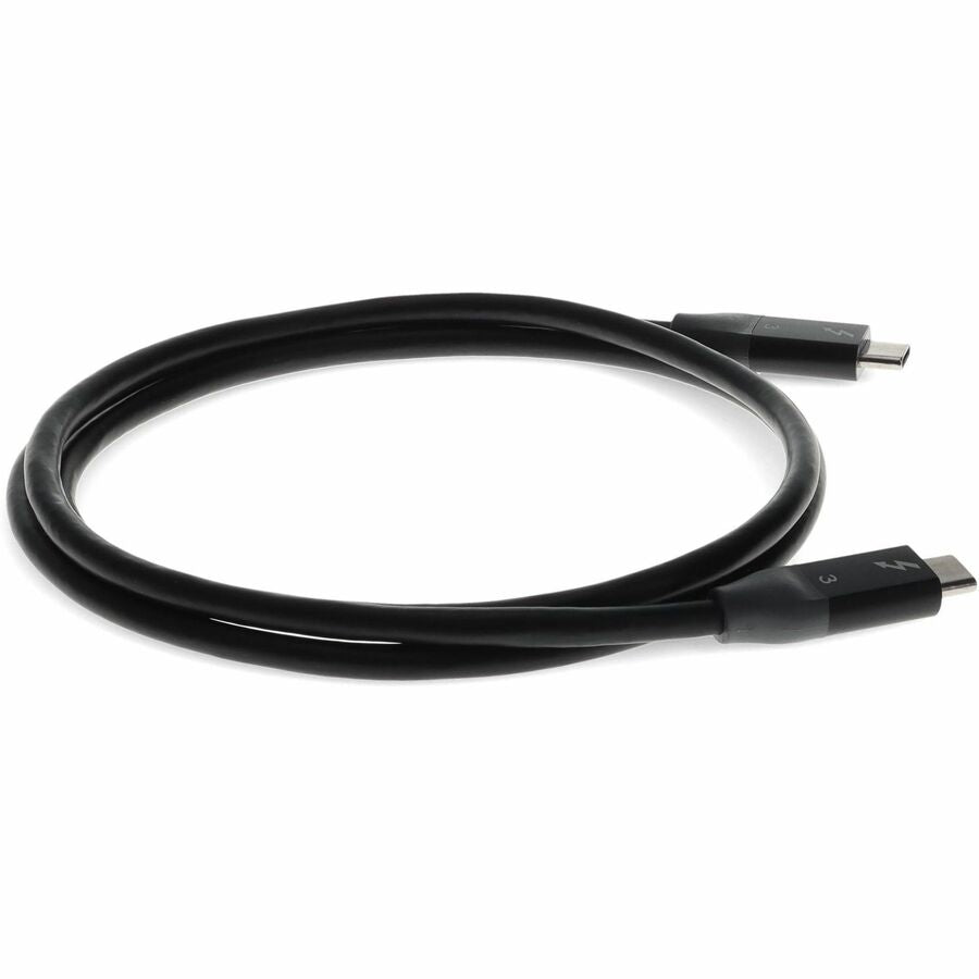 3ft (1m) USB-C 3.1 Male to Male Thunderbolt-compatible Sync and Charge Black Cable