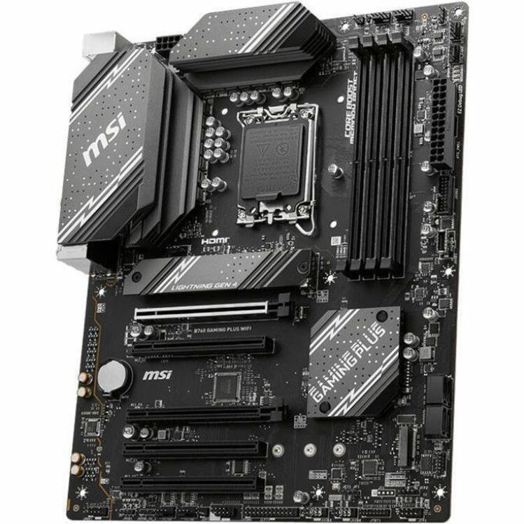 MSI B760 GAMING PLUS WIFI Gaming Desktop Motherboard - Intel B760 Chipset - Socket LGA-1700 - ATX