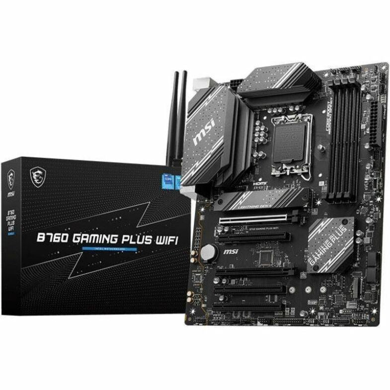 MSI B760 GAMING PLUS WIFI Gaming Desktop Motherboard - Intel B760 Chipset - Socket LGA-1700 - ATX