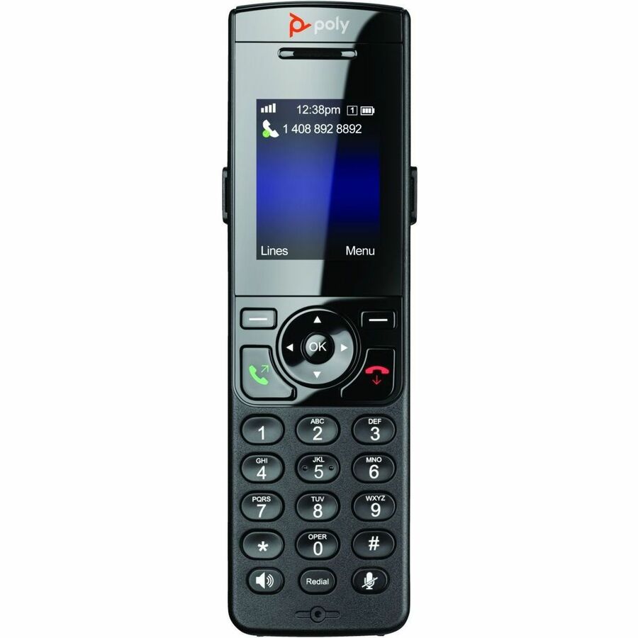 Poly VVX D230 DECT Phone Handset and Charging Cradle with Power Supply