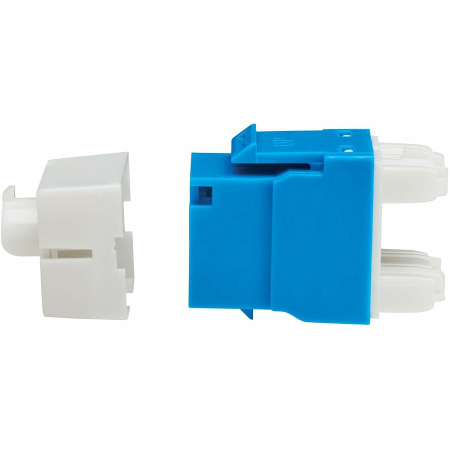 Eaton Tripp Lite Series Cat6a Keystone Jack - 4PPoE Compliant, 110/Krone, 568A/B, RJ45 Ethernet, Blue, TAA