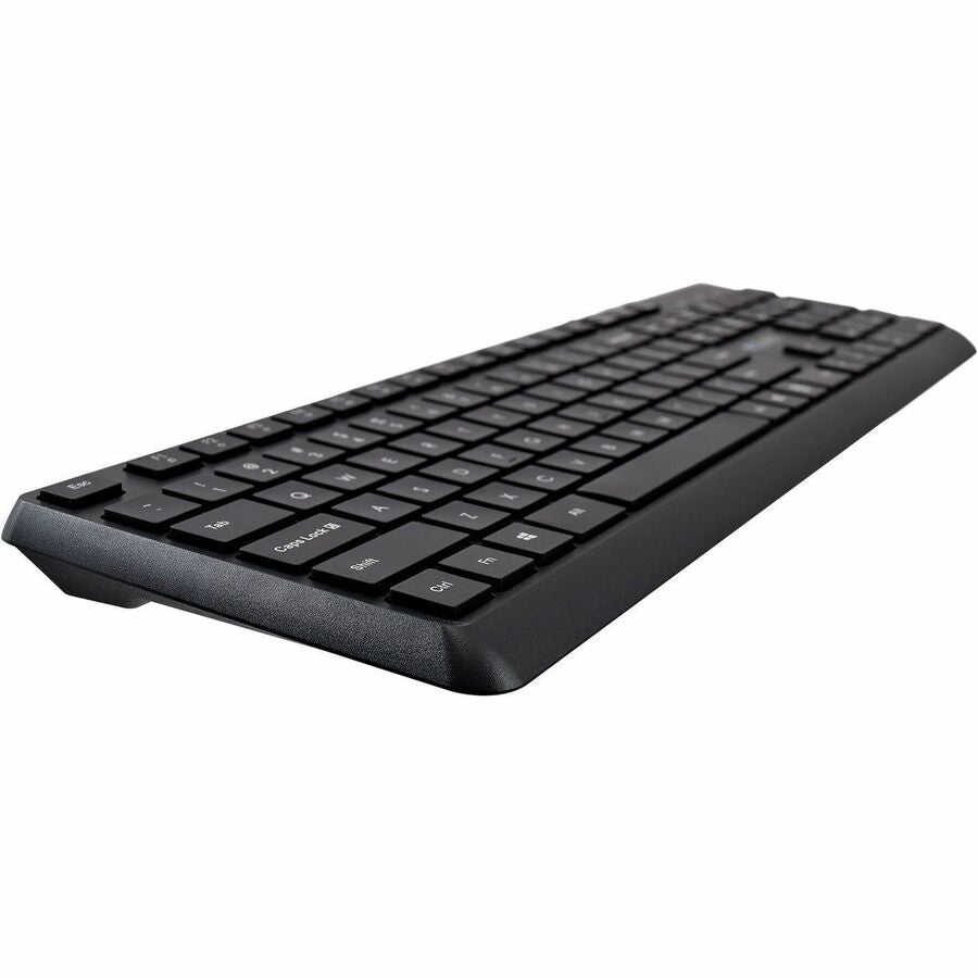 V7 KU350US USB Quiet Keyboard - US Layout - English (US) - QWERTY - Business - Black - USB-A Connectivity - Full Size - USB Interface - Plug and play - Windows - MacOS - ChromeOS - Multimedia keys - Lasered keycaps - Multimedia Hot Key(s)