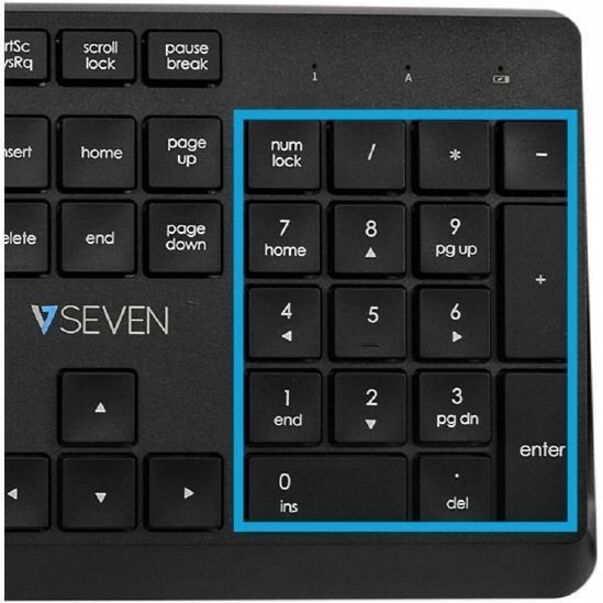 V7 KU350US USB Quiet Keyboard - US Layout - English (US) - QWERTY - Business - Black - USB-A Connectivity - Full Size - USB Interface - Plug and play - Windows - MacOS - ChromeOS - Multimedia keys - Lasered keycaps - Multimedia Hot Key(s)