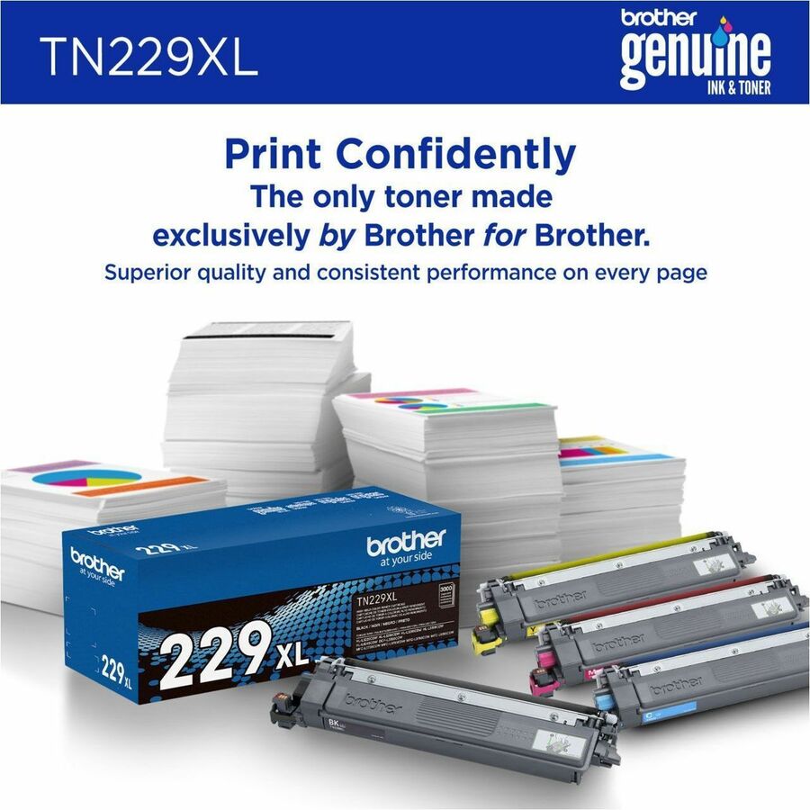 Brother Genuine TN229XLBK High-yield Black Toner Cartridge