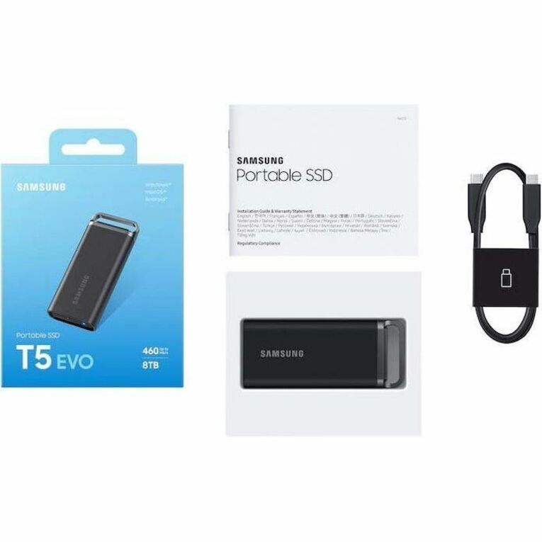 Samsung T5 EVO MU-PH2T0S 2 TB Portable Solid State Drive - External - Black