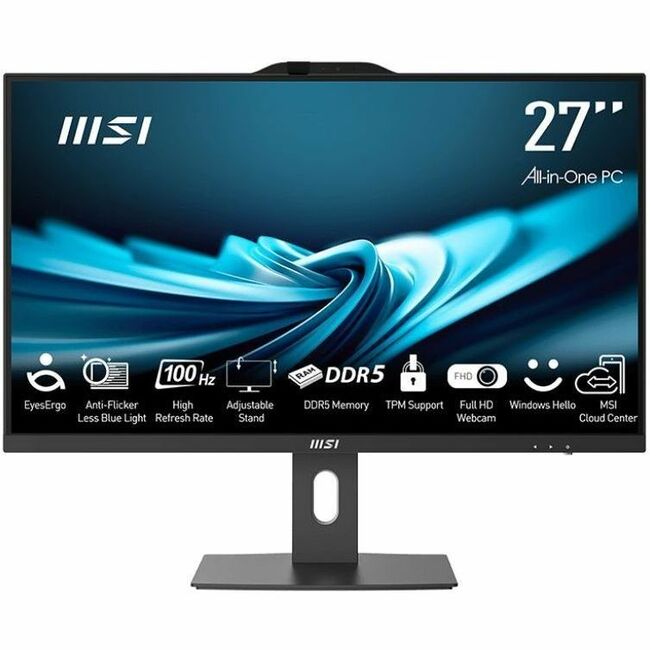 MSI PRO AP272P -601US 27 inch All-in-One PC- Intel Core i5 - 16 GB - 1 TB SSD -WIN 11 PRO