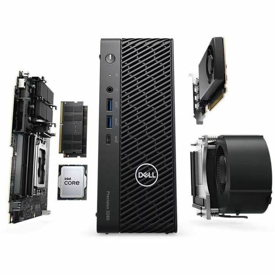 Dell Precision 3000 3280 Workstation - Intel Core i7 14th Gen i7-14700 - 16 GB - 512 GB SSD - Compact - Black