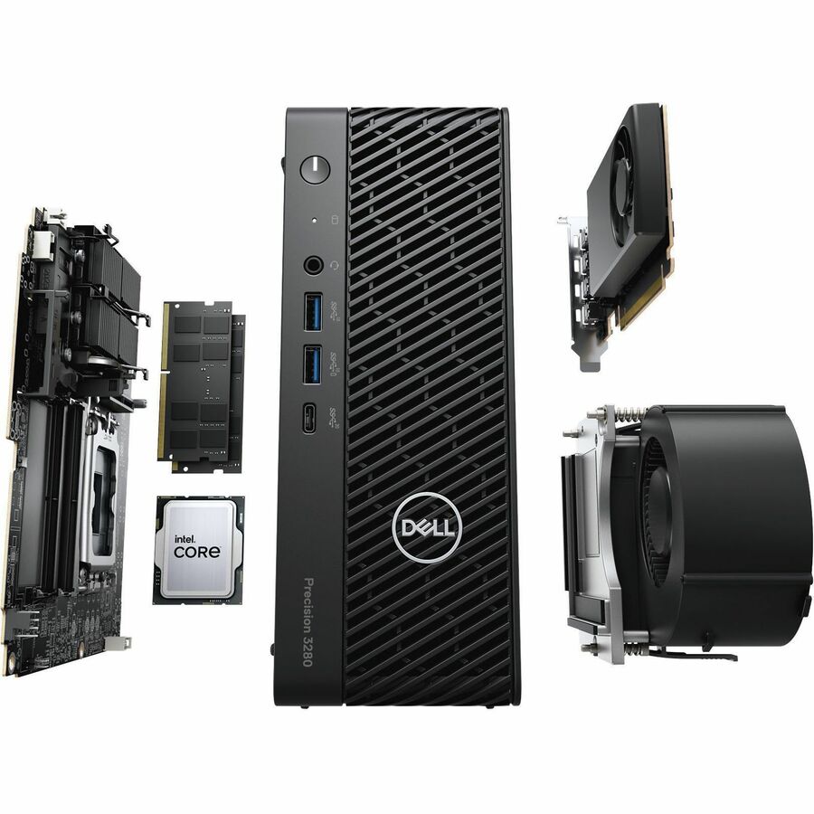 Dell Precision 3000 3280 Workstation - Intel Core i5 14th Gen i5-14500 - 16 GB - 512 GB SSD - Compact - Black