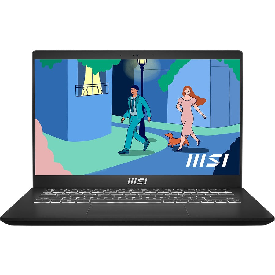 MSI Modern 14? Ultrabook laptop, Intel Core i3-1215U, 8GB,128GB SSD - Win 11 Pro