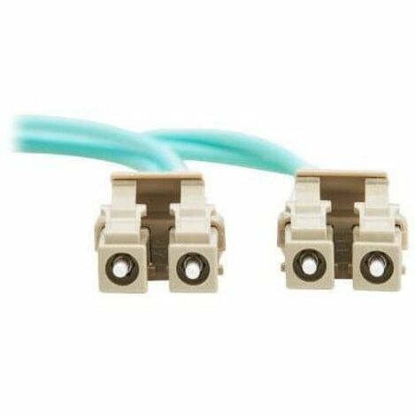 Eaton Tripp Lite Series 10Gb Duplex Multimode 50/125 OM3 OFNP Fiber Patch Cable (LC/LC) - Aqua, 2 m (6.6 ft.), TAA