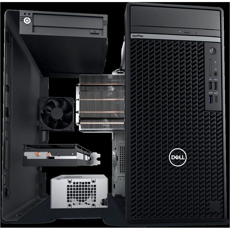 Dell OptiPlex 7000 7020 Desktop Computer - Intel Core i5 14th Gen i5-14500 - vPro Technology - 8 GB - 256 GB SSD - Tower - Black