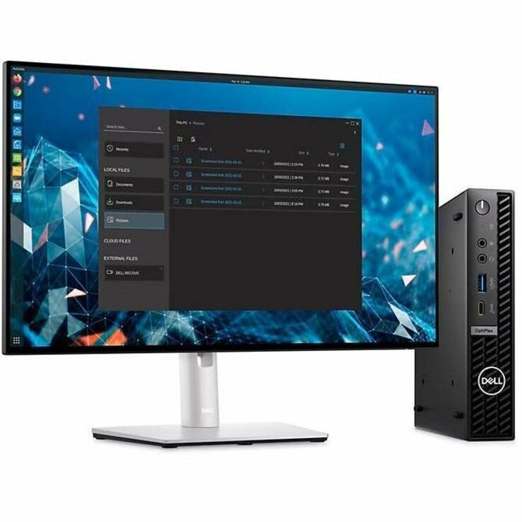 Dell OptiPlex 7000 7020 Plus Desktop Computer - Intel Core i7 14th Gen i7-14700T - vPro Technology - 16 GB - 512 GB SSD - Micro PC - Black