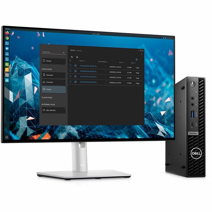 Dell OptiPlex 7000 7020 Plus Desktop Computer - Intel Core i7 14th Gen i7-14700T - vPro Technology - 32 GB - 512 GB SSD - Micro PC - Black