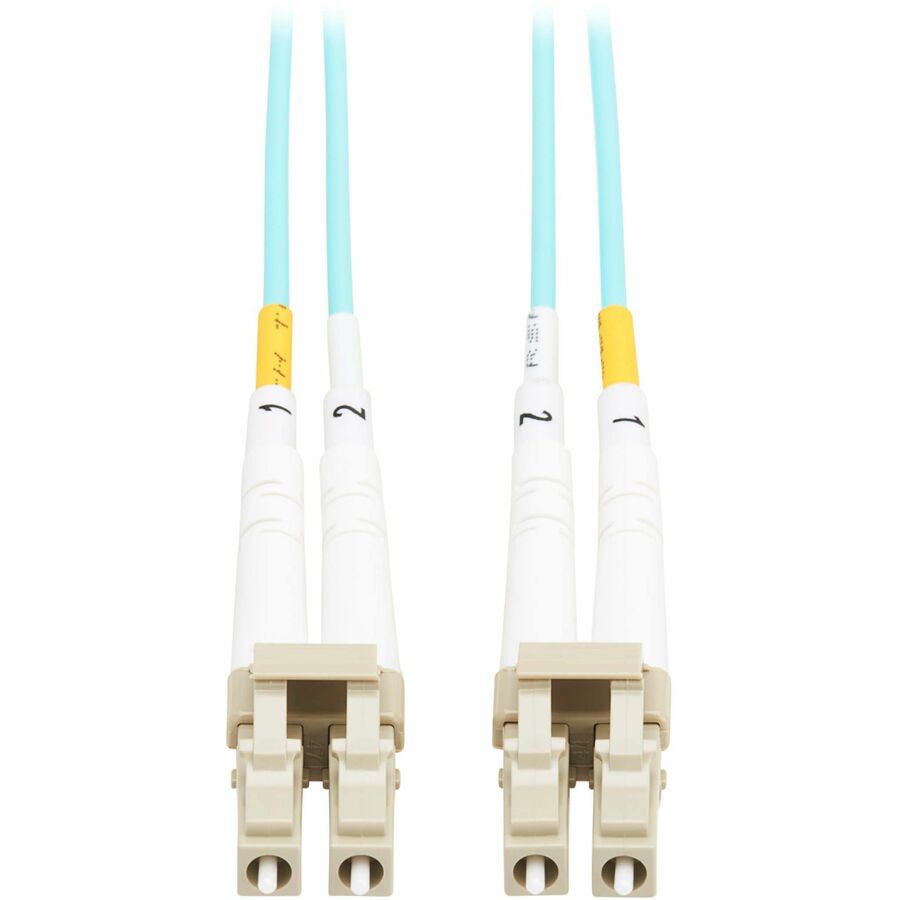 Eaton Tripp Lite Series 10Gb Duplex Multimode 50/125 OM3 OFNP Fiber Patch Cable (LC/LC) - Aqua, 3 m (9.8 ft.), TAA