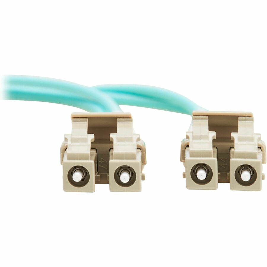 Eaton Tripp Lite Series 10Gb Duplex Multimode 50/125 OM3 OFNP Fiber Patch Cable (LC/LC) - Aqua, 3 m (9.8 ft.), TAA