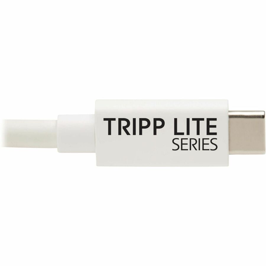 Eaton Tripp Lite Series USB4 40Gbps Cable (M/M) - USB-C, 8K 60 Hz, 240W PD Charging, White, 1 m (3.3 ft.)