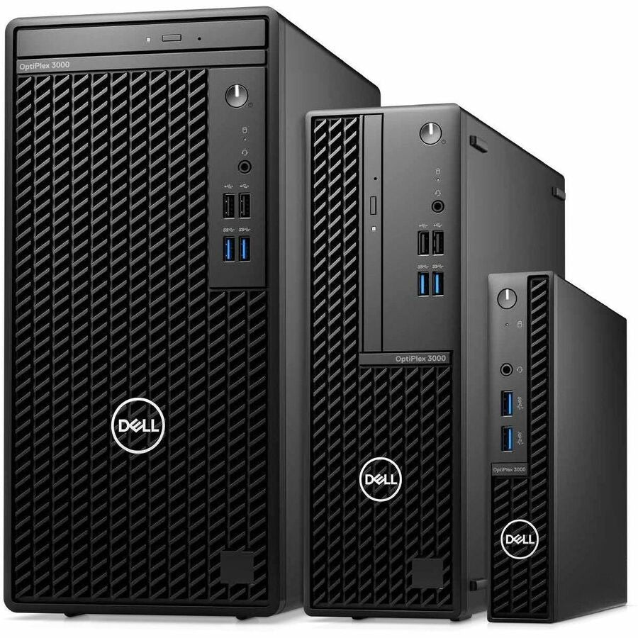 Dell-IMSourcing OptiPlex 3000 Desktop Computer - Intel Core i5 12th Gen i5-12500T - 8 GB - 256 GB SSD - Micro PC - Black