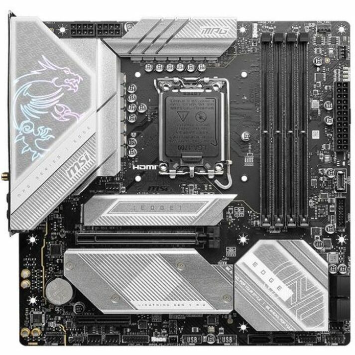 MSI MPG MPG B760M EDGE TI WIFI Gaming Desktop Motherboard - Intel B760 Chipset - Socket LGA-1700 - Micro ATX