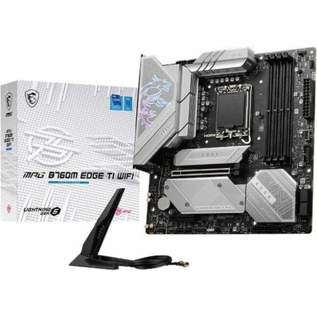 MSI MPG MPG B760M EDGE TI WIFI Gaming Desktop Motherboard - Intel B760 Chipset - Socket LGA-1700 - Micro ATX