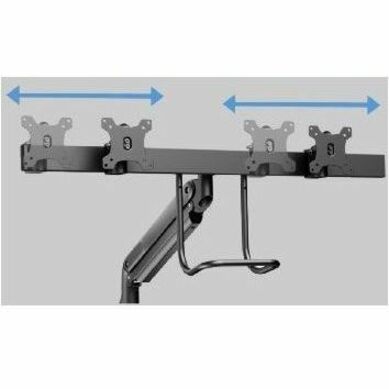 V7 DM1HDD Desk Mount for Monitor, Display - Matt Black