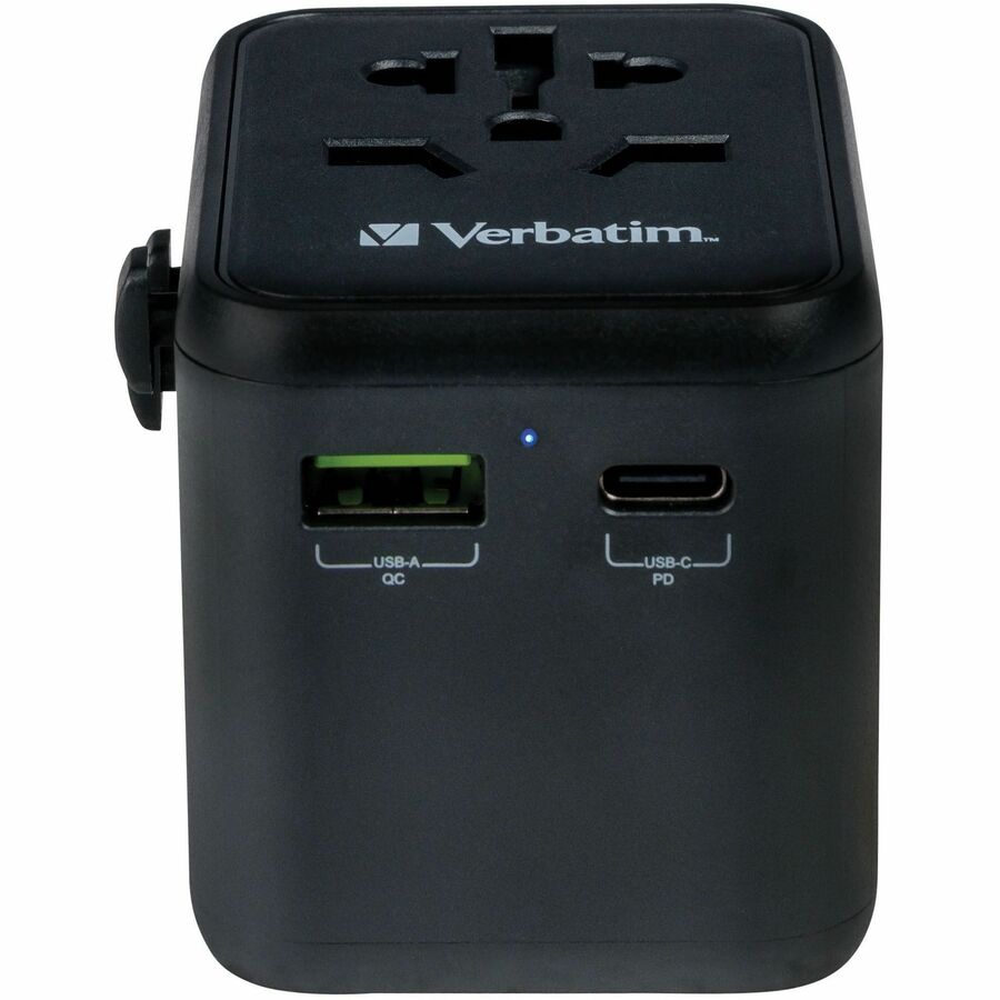 Verbatim UTA-02 Universal Travel Adapter 20W - USB -C, USB-A