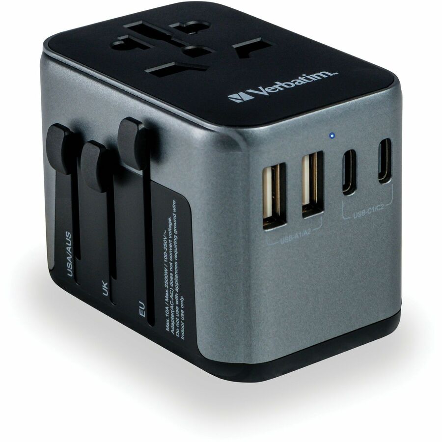 Verbatim UTA-03 Universal Travel Adapter 30W - USB -C, USB-A