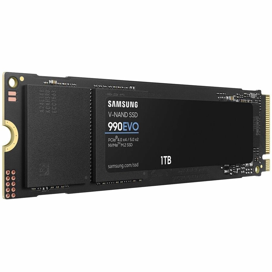 Samsung 990 EVO 1 TB Solid State Drive - M.2 2280 Internal - PCI Express NVMe (PCI Express NVMe 4.0 x4) - Black