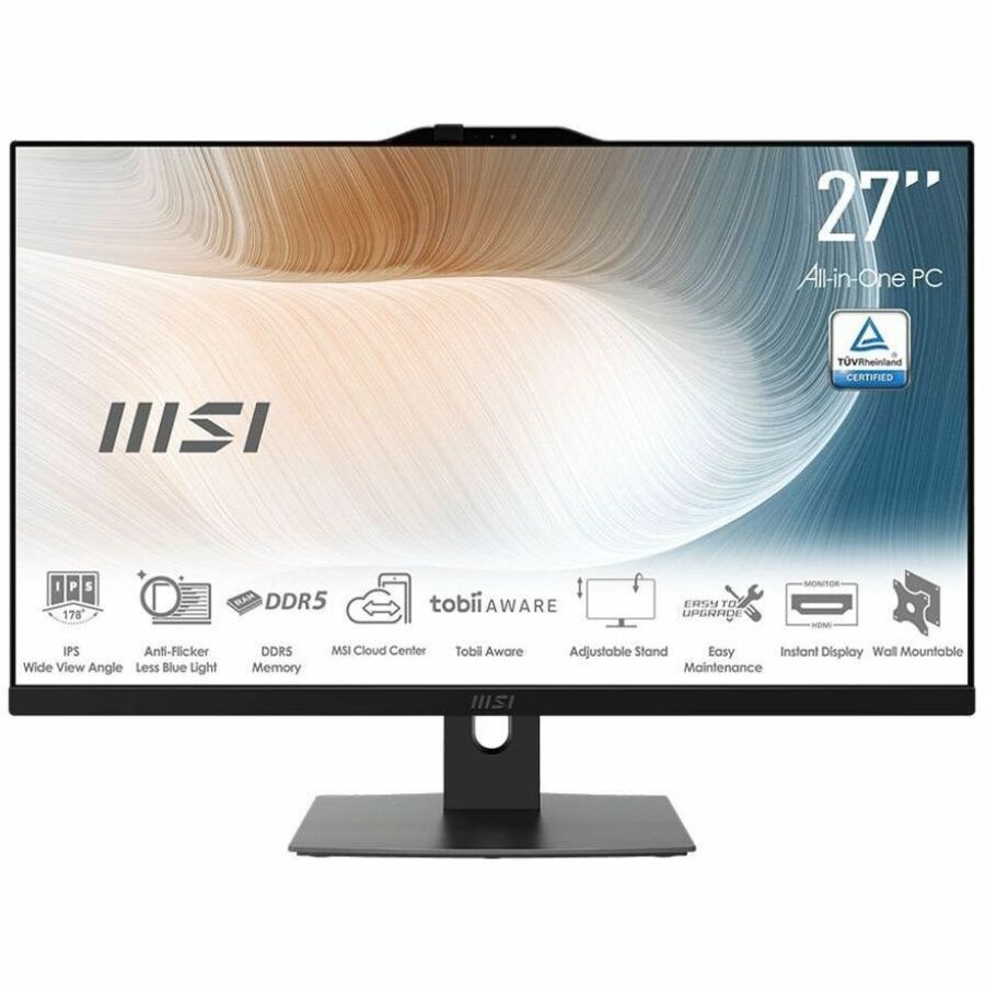 MSI Modern AM272P 1M Modern AM272P 1M-819US All-in-One Computer - Intel Core Ultra 7 150U - 32 GB - 1 TB SSD - 27