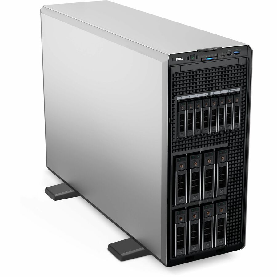 Dell PowerEdge T560 4.5U Tower Server - 2 x Intel Xeon Silver 4410Y 2 GHz - 16 GB RAM - 480 GB SSD