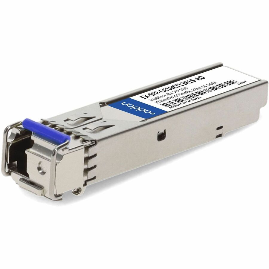 AddOn Juniper Networks EX-SFP-GE10KT13R15 Compatible TAA Compliant 1000Base-BX SFP Transceiver (SMF, 1310nmTx/1550nmRx, 10km, LC, DOM)