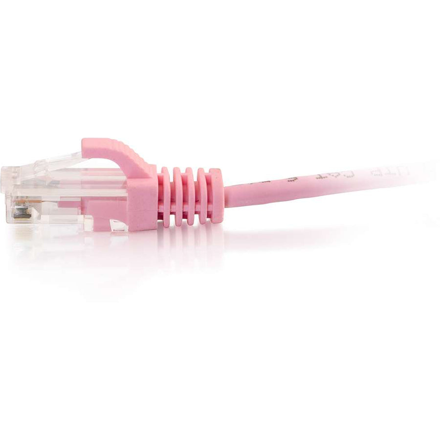 C2G 3ft Cat6 Snagless Unshielded (UTP) Slim Ethernet Cable - Cat6 Network Patch Cable - PoE - Pink