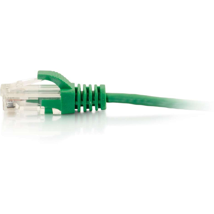 C2G 1ft Cat6 Snagless Unshielded (UTP) Slim Ethernet Cable - Cat6 Network Patch Cable - PoE - Green