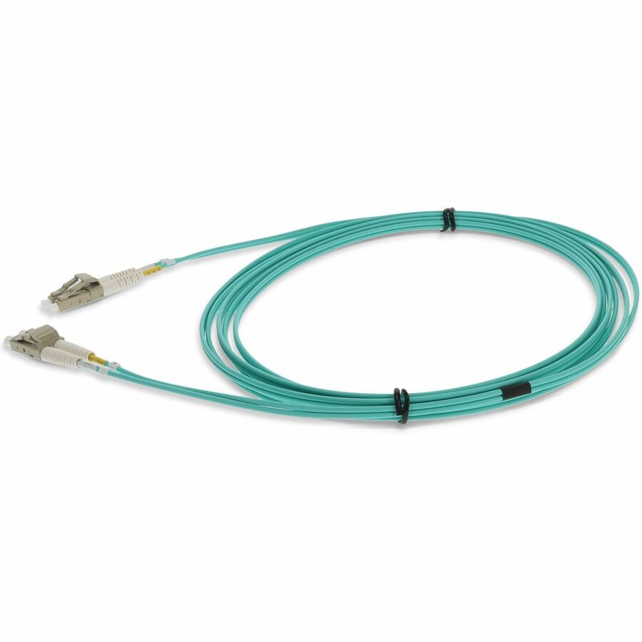 AddOn 3m LC (Male) to LC (Male) Aqua OM4 Duplex Fiber LSZH-rated Patch Cable