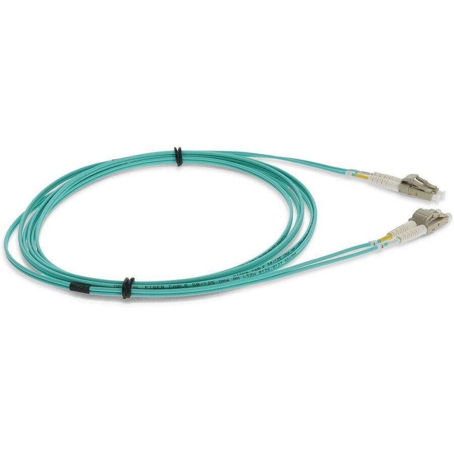 AddOn 3m LC (Male) to LC (Male) Aqua OM4 Duplex Fiber LSZH-rated Patch Cable