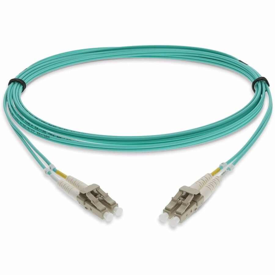 AddOn 3m LC (Male) to LC (Male) Aqua OM4 Duplex Fiber LSZH-rated Patch Cable