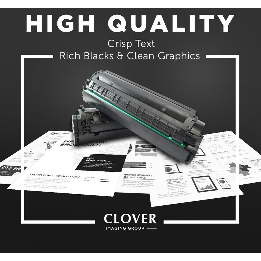 Clover Technologies Laser Toner Cartridge - Alternative for Canon 728, 128, CRG-728 (3500B002) - Black - 1 Pack