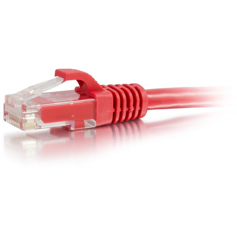 C2G 10ft Cat6a Snagless Unshielded (UTP) Ethernet Cable - Cat6a Network Patch Cable - PoE - Red