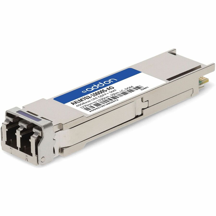 AddOn Netgear AXLM762-10000S Compatible TAA 40GBase-LR4 QSFP+ Transceiver (SMF, 1270nm to 1330nm, 10km, LC, DOM)