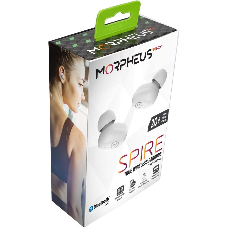 Morpheus 360 Spire True Wireless Earbuds - Bluetooth In-Ear Headphones with Microphone - TW1500W