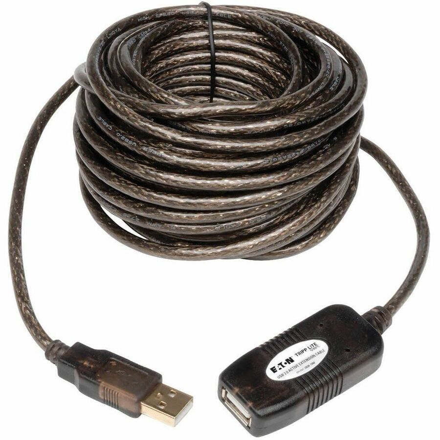 Eaton Tripp Lite Series USB 2.0 Active Extension Repeater Cable (A M/F), 16 ft. (4.88 m)