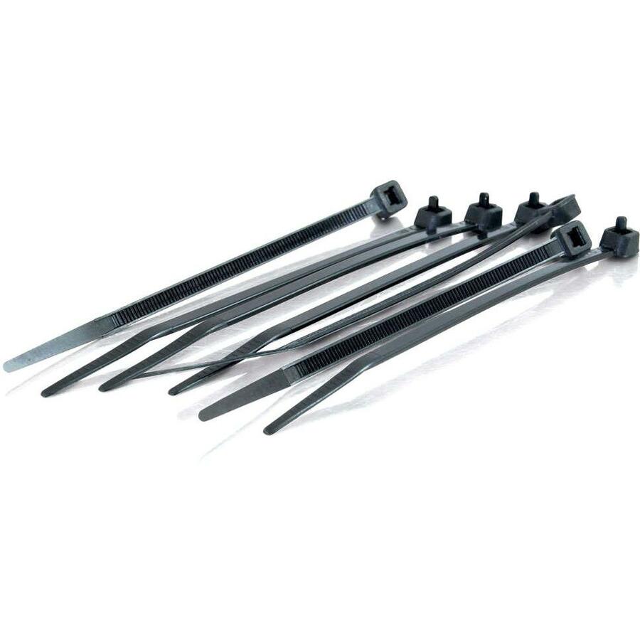 C2G 11.5in Cable Ties - Black - 100pk