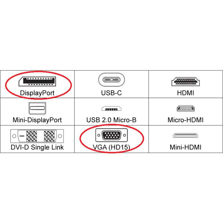 4XEM 10 in DisplayPort To VGA M/F Adapter Cable