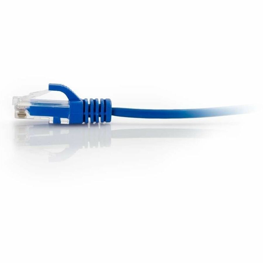 C2G 7ft Cat6 Ethernet Cable - Slim - Snaglass Unshielded (UTP) - Blue