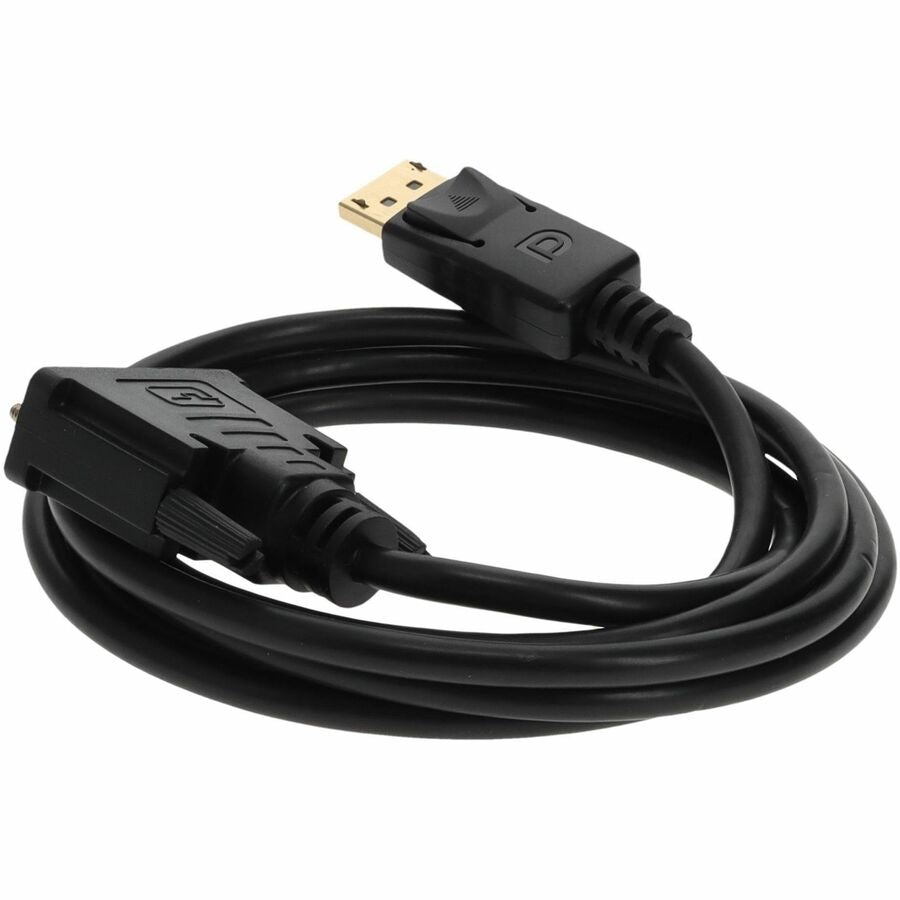 6ft DisplayPort 1.2 Male to DVI-D Dual Link (24+1 pin) Male Black Cable For Resolution Up to 2560x1600 (WQXGA)