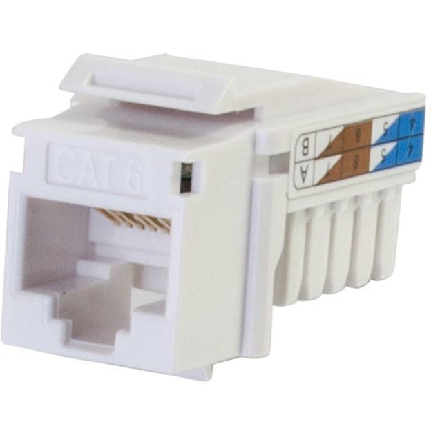 C2G Cat6 RJ45 UTP Keystone Jack - White