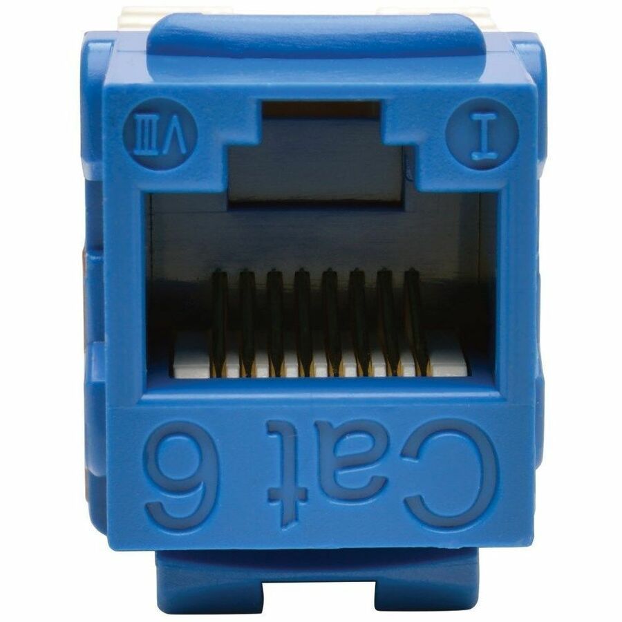 Eaton Tripp Lite Series Cat6/Cat5e 110 Style Punch Down Keystone Jack - Blue, TAA